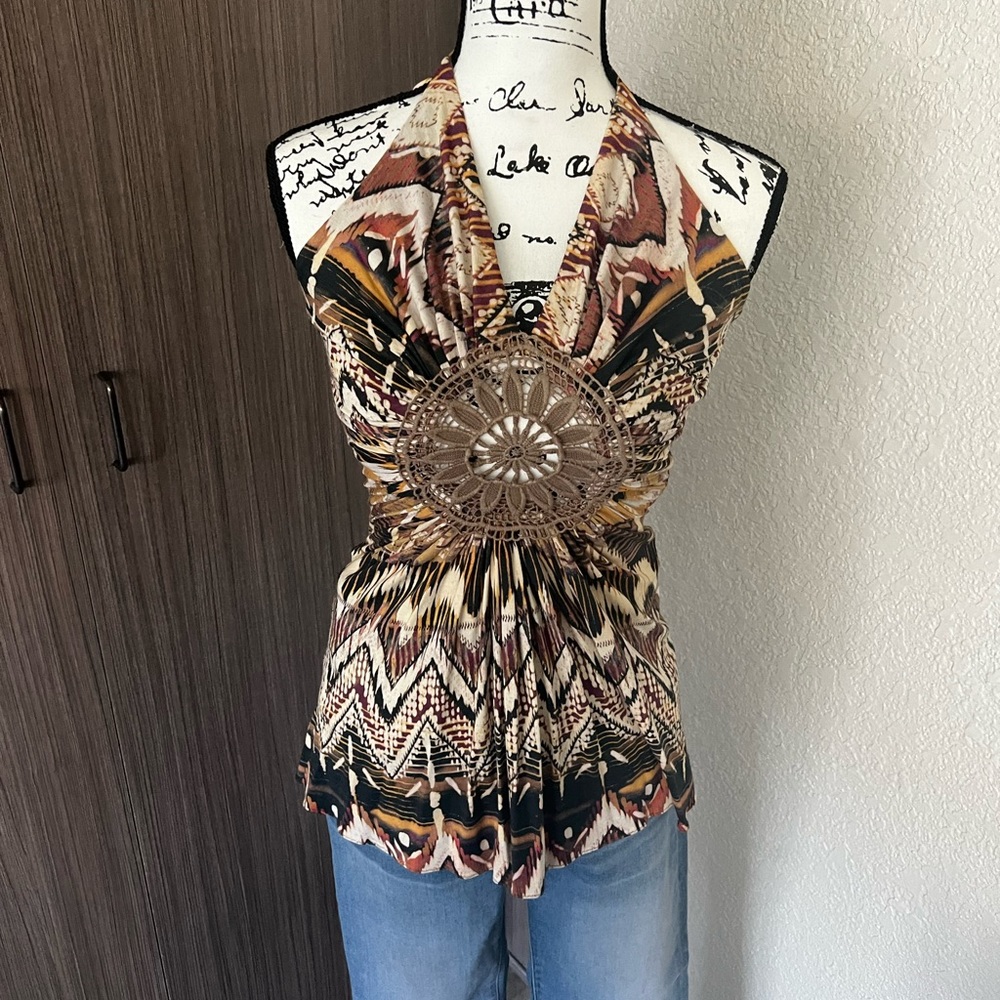Sky halter top.